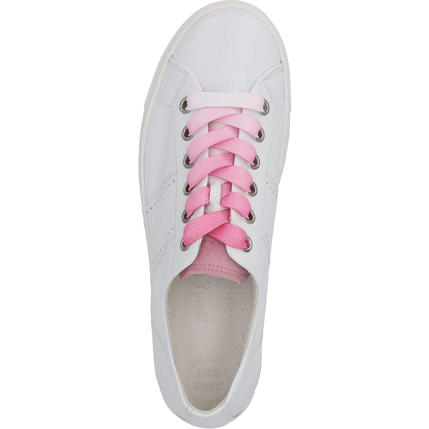 Paul Green 5247, Schnürschuhe, Damen, white/candy