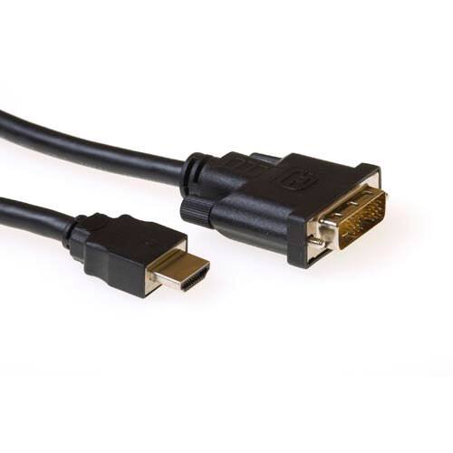 ACT Adapter HDMI Male DVI 18 1 Pin Male 1 m Schwarz