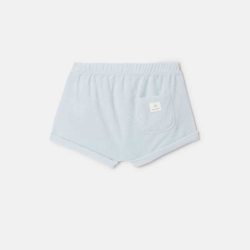 Short en coton éponge bio bleu naissance Absorba
