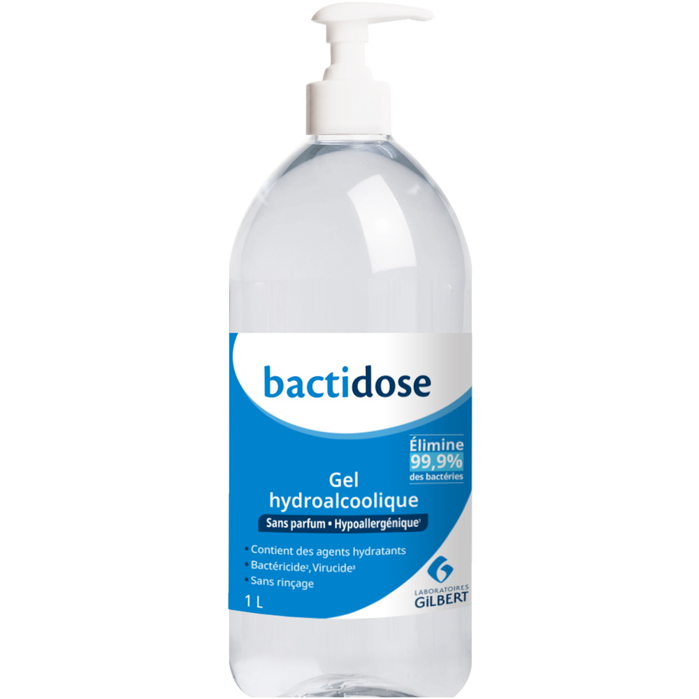 bactidose Gel hydro sans parfum 1L Gel Hydroalcoolique