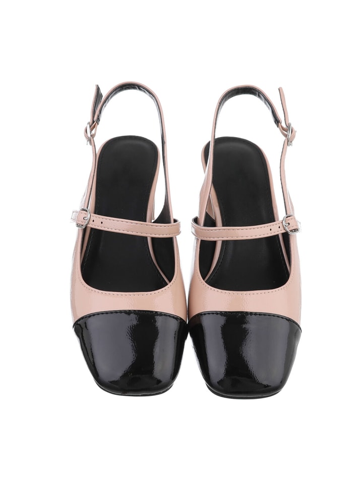 Ital-Design Pump in Hellbraun und Schwarz günstig kaufen