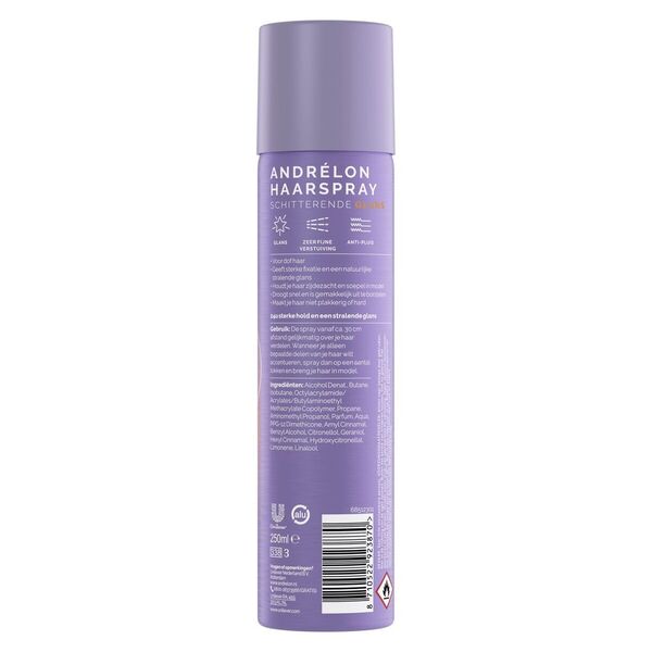 Andrélon Brilliant Shine -muotoilulakka 250ml