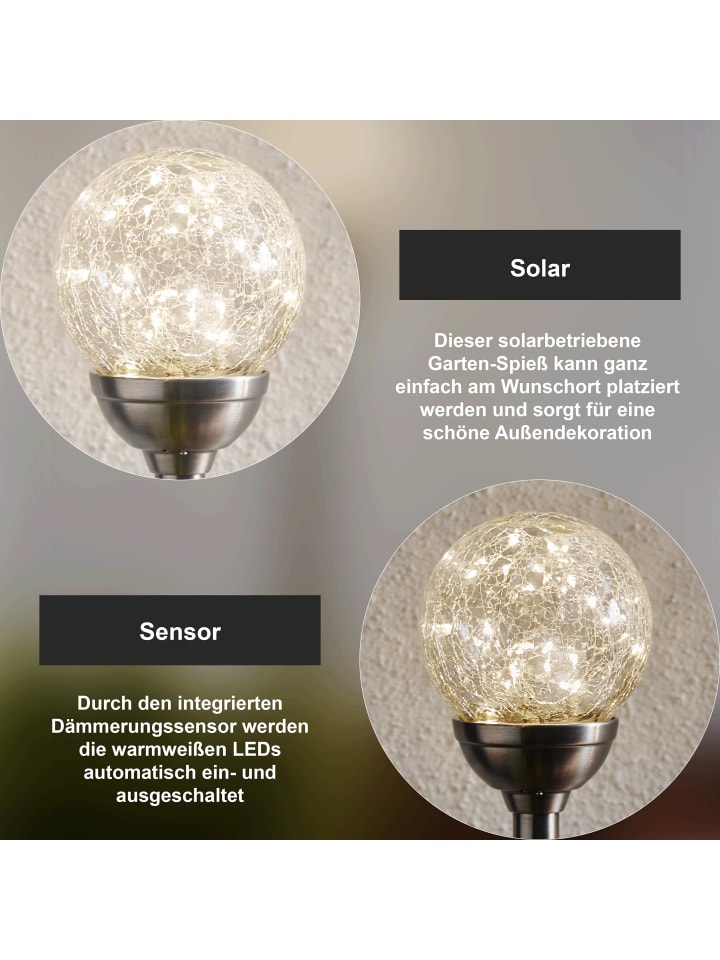 STAR Trading Solar Wegeleuchte Glory in Silber günstig kaufen onesize