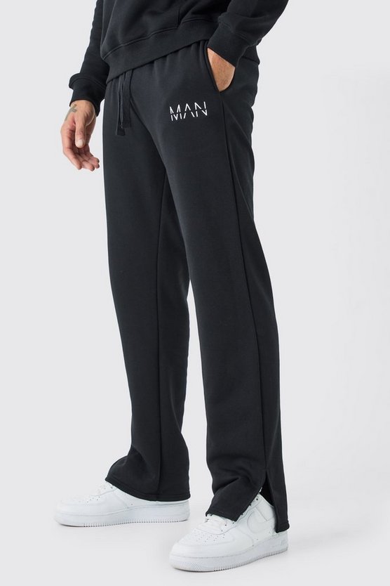 Man Jogginghose mit geteiltem Saum
