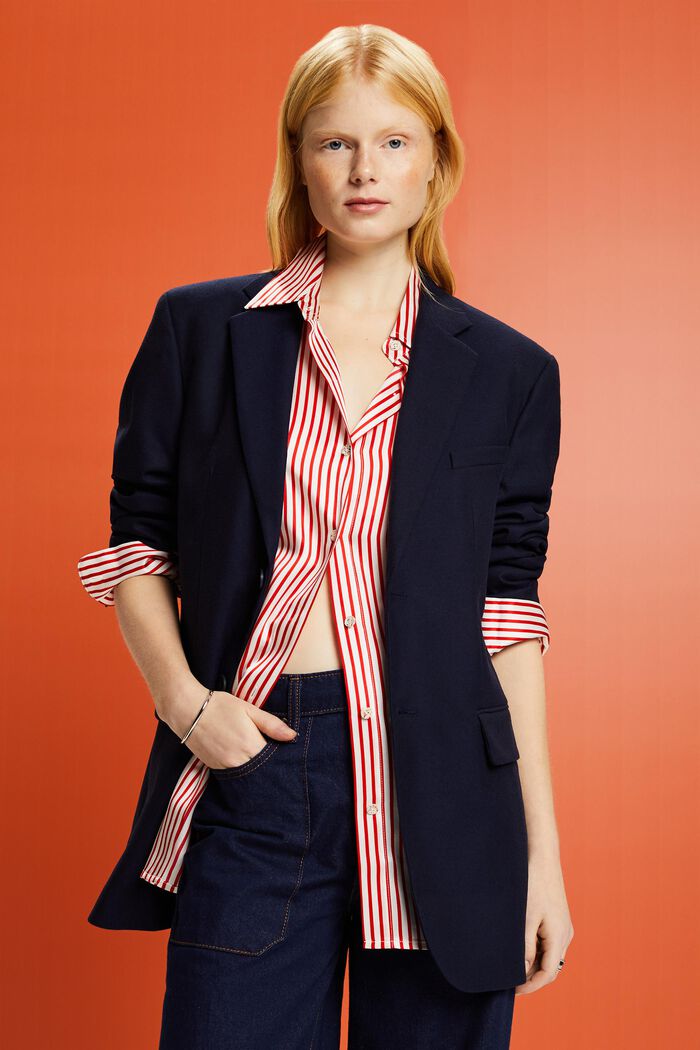 Oversize-Blazer aus Flanell