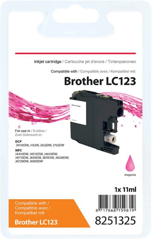 Viking LC123M Kompatibel Brother Tintenpatrone Magenta