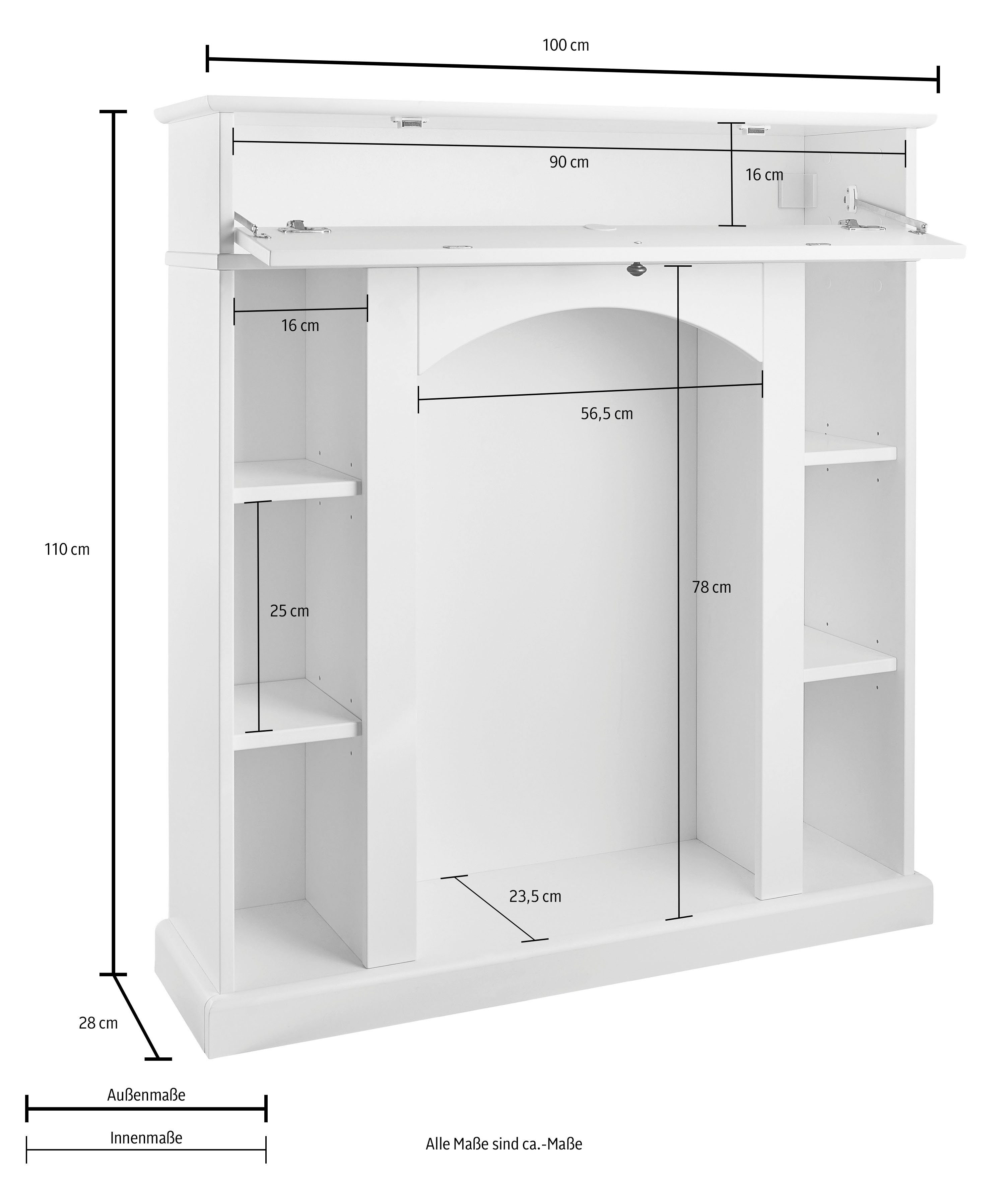 Home affaire Kaminumbauschrank Breite 100 cm