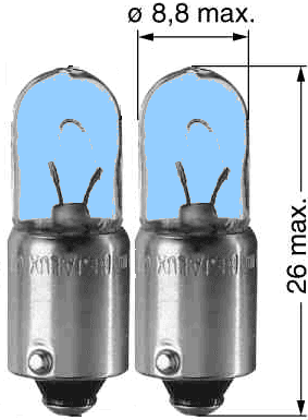 Philips Blue Vision T4W 12V 4W Glühlampen, 2 Stück - ATU