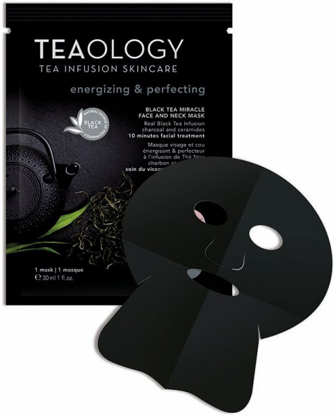 TEAOLOGY Black Tea Miracle Face And Neck Mask Tuchmaske