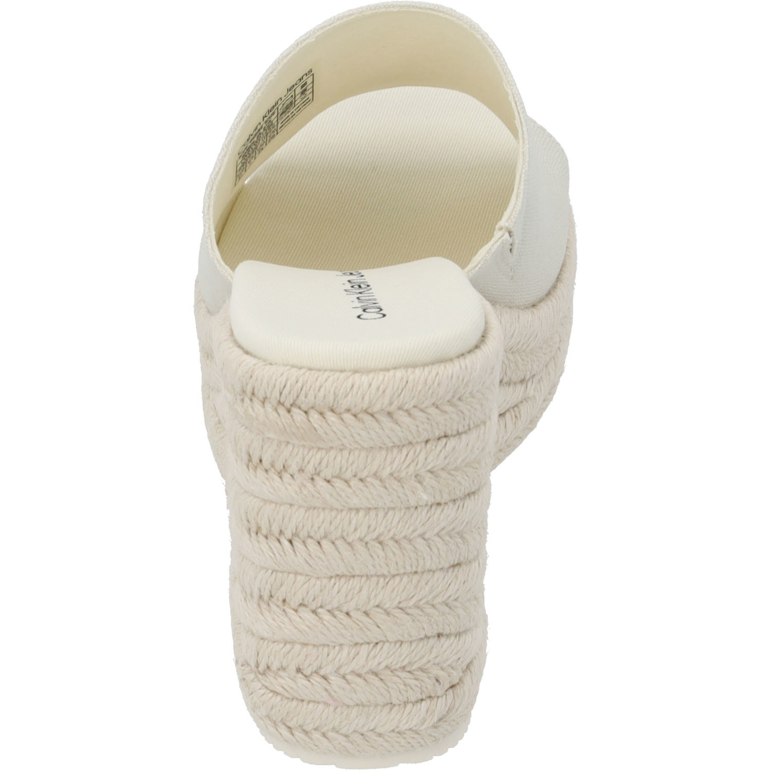 Calvin Klein YW0YW01356, Plateau-Pantoletten, Damen, Weiß