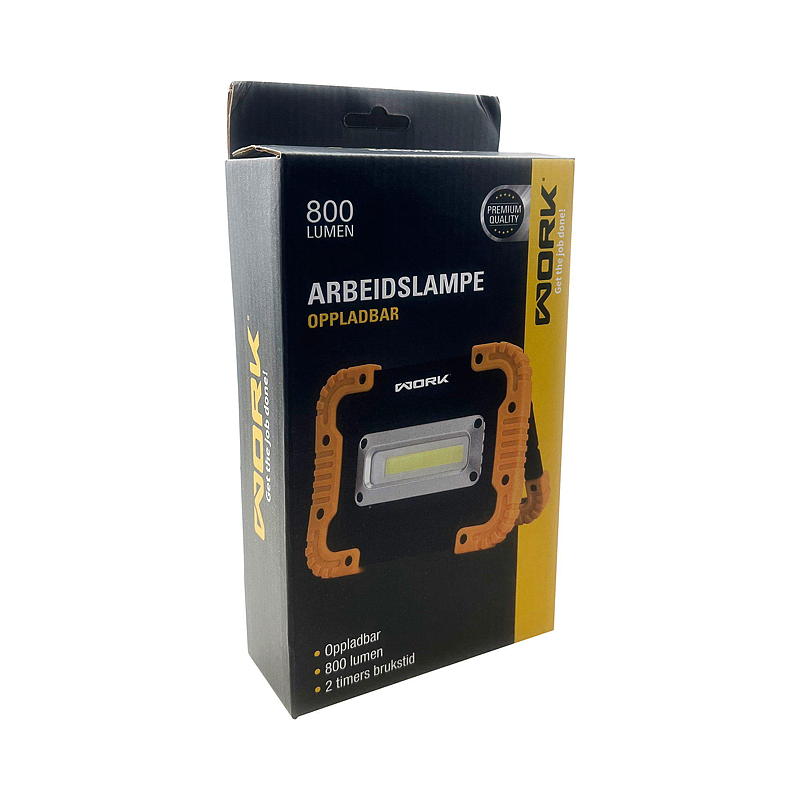 Work Arbeidslampe LED 800 lm, oppladbar