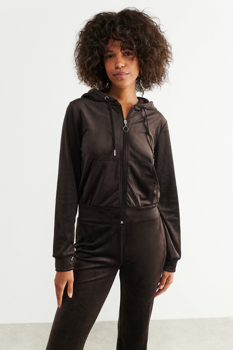 Velour hoodie