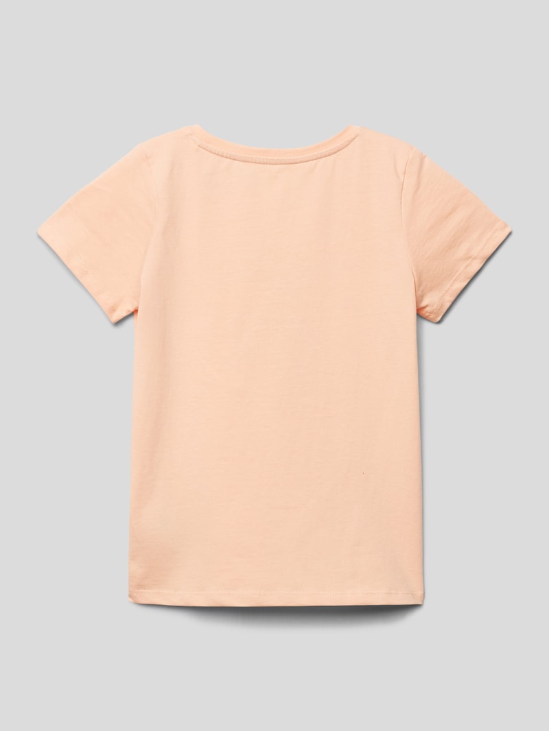 T-Shirt mit Motiv-Print in apricot