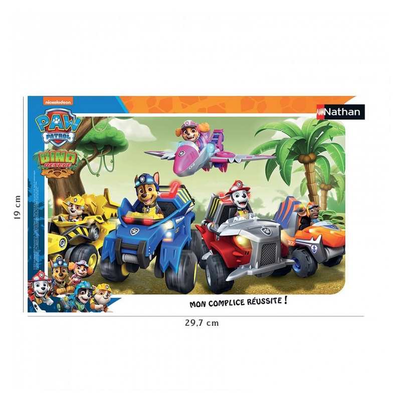 Puzzle cadre En route avec la Patpatrouille 15 pièces