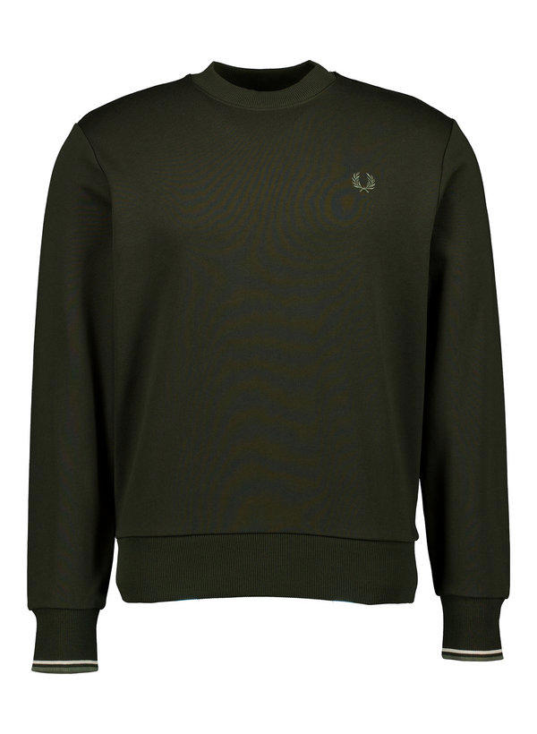 Fred Perry, Sweatshirt, Baumwolle, dunkelgrün