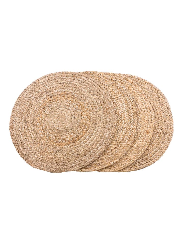 ebuy24 Platzsets Bombay Natur 38 x 38 cm günstig kaufen onesize