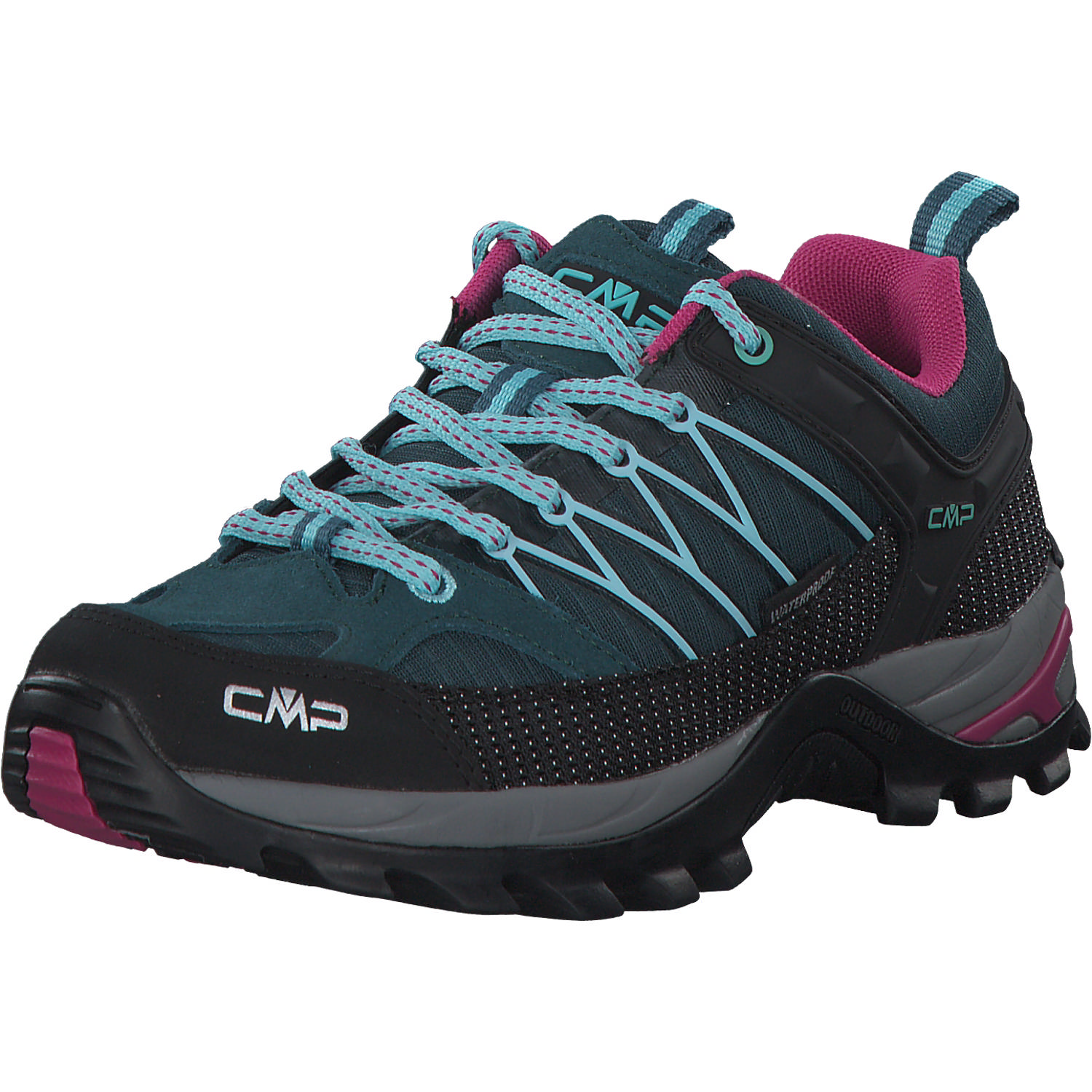 CMP Rigel 3Q54456, Trekkingschuhe, Damen, deep lake-acqua