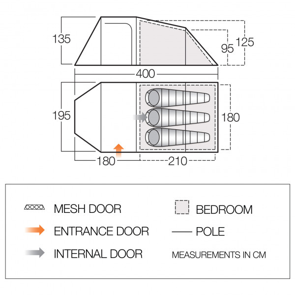 Vango - Skye 300 - 3-Personen Zelt