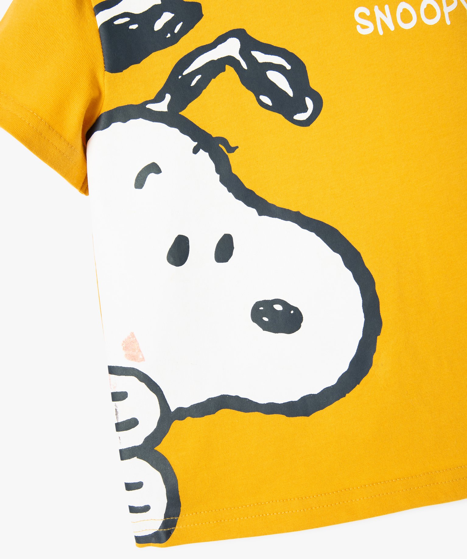 Tee-shirt manches courtes en coton imprimé héros bébé ga... jaune | GEMO
