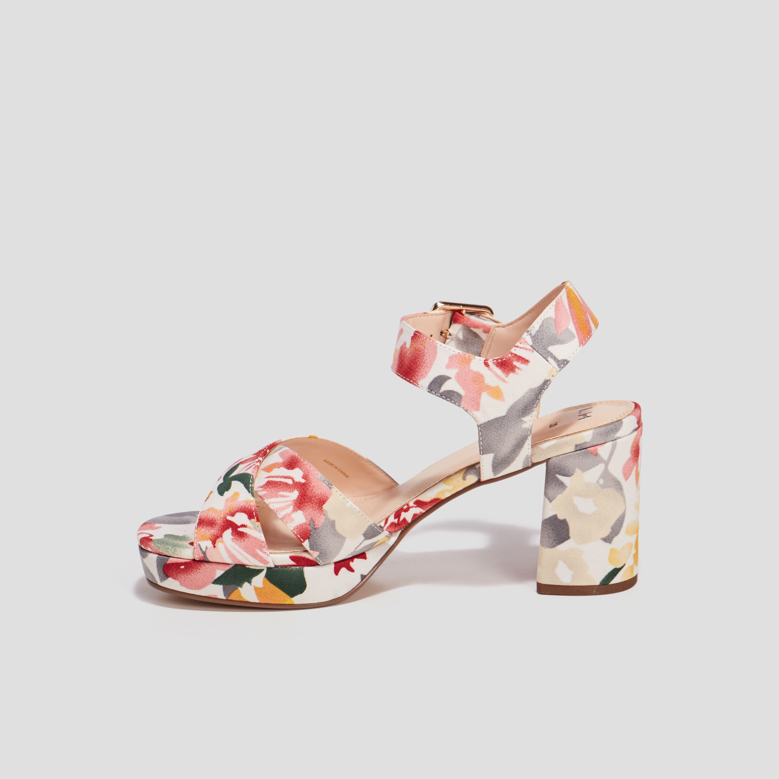 Sandales à talons multicolore femme | La Halle