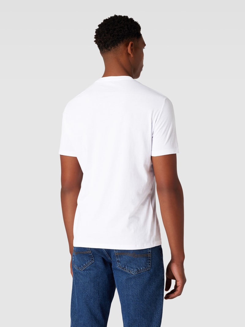 T-Shirt mit Label-Motiv-Print Modell 'Watercapsule' in weiß