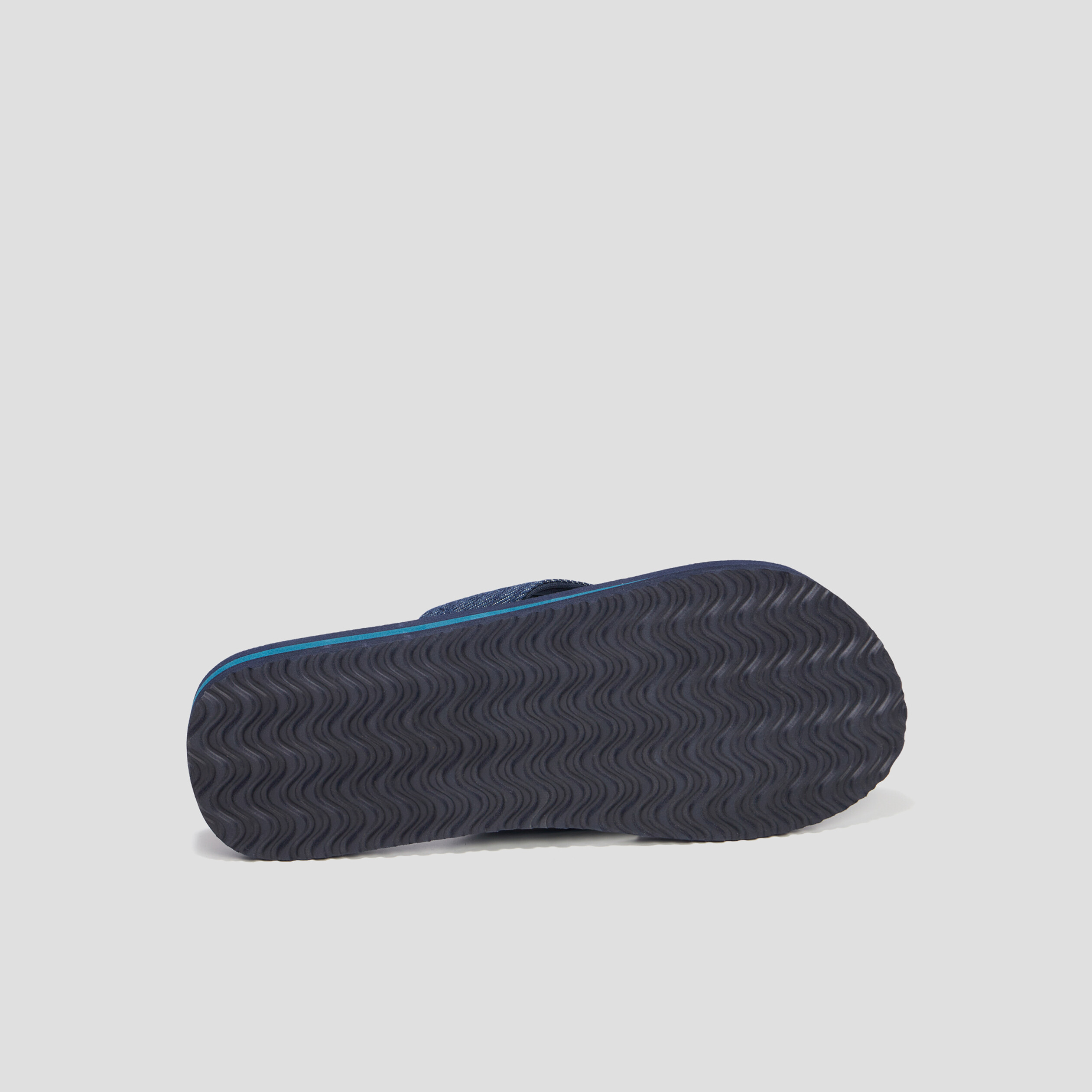 Tongs brides en jean Wamea Beach bleu homme | La Halle