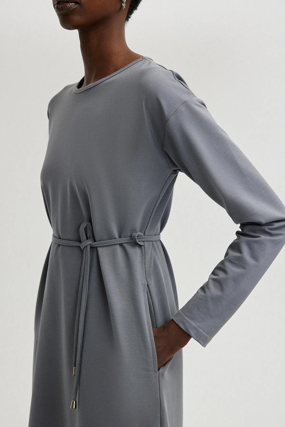 Touché Privé  Kleid - Grau - A-Linie