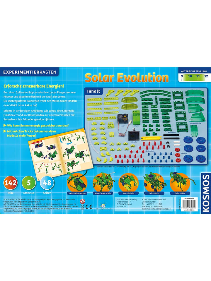 Kosmos Kosmos 628918 - Experimentierkasten - Solar Evolution in bunt günstig kaufen onesize