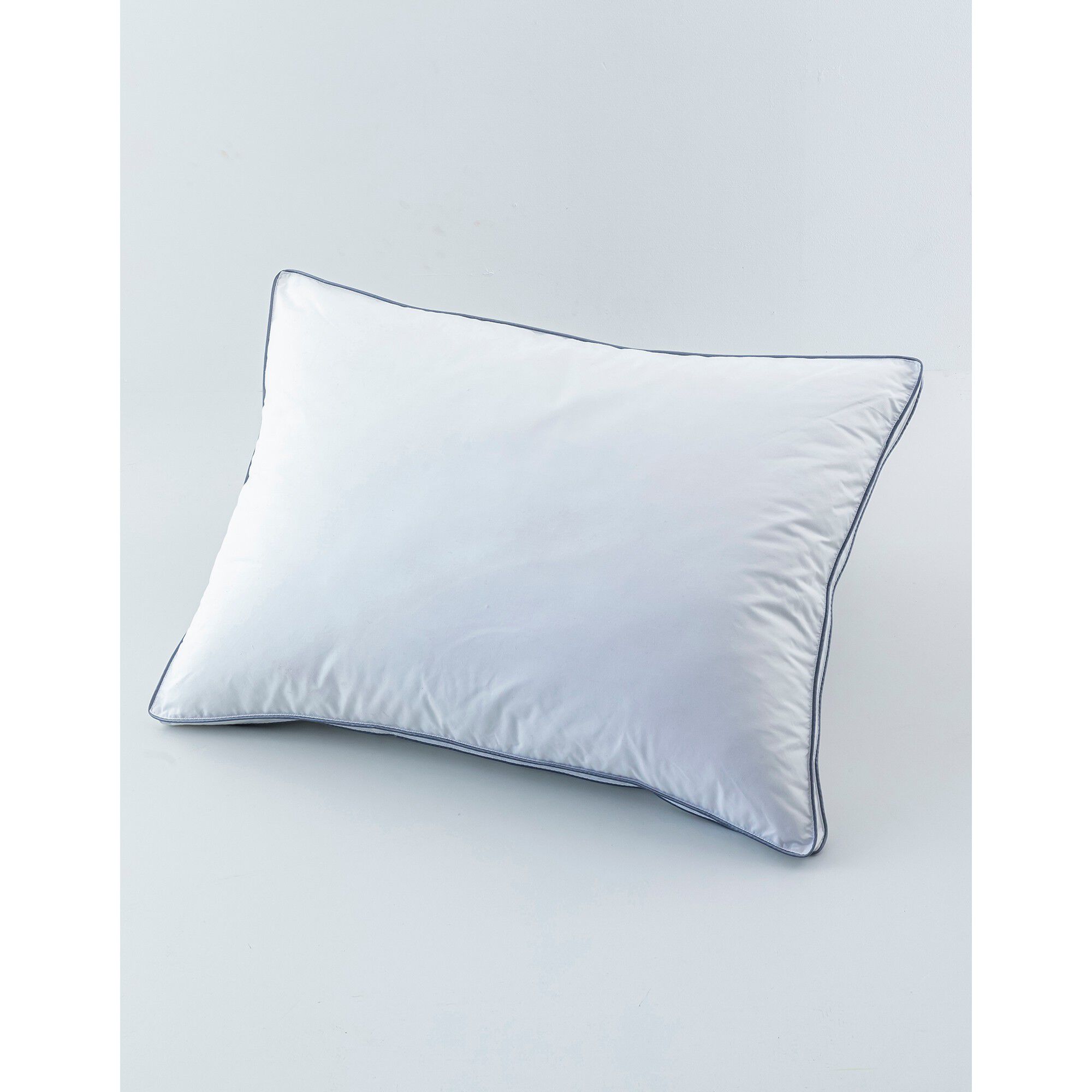 Oreiller percale coton microgel moelleux