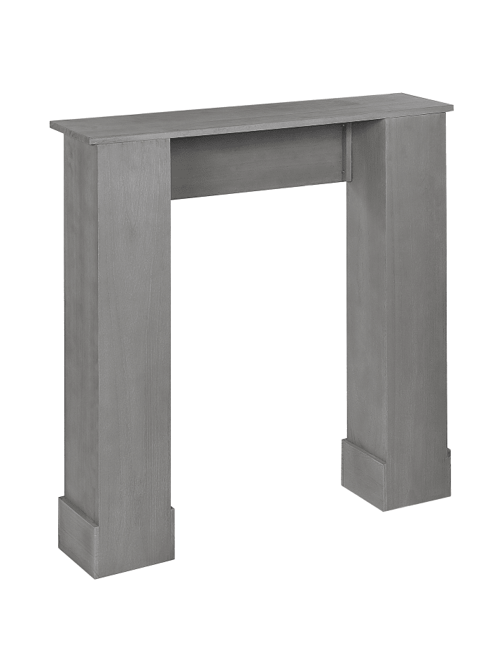 Beliani Kaminumrandung MANDRE in Grau - (W) 97 x (H) 99 x (L) 23 cm günstig kaufen onesize