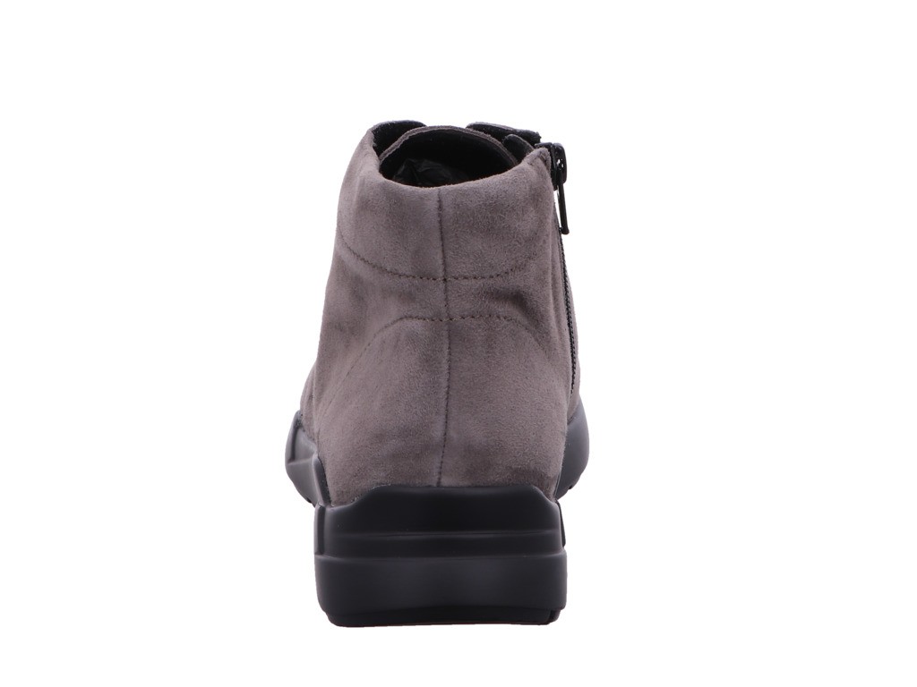 SEMLER Schnür-Stiefeletten taupe SAMT-CHEVRO