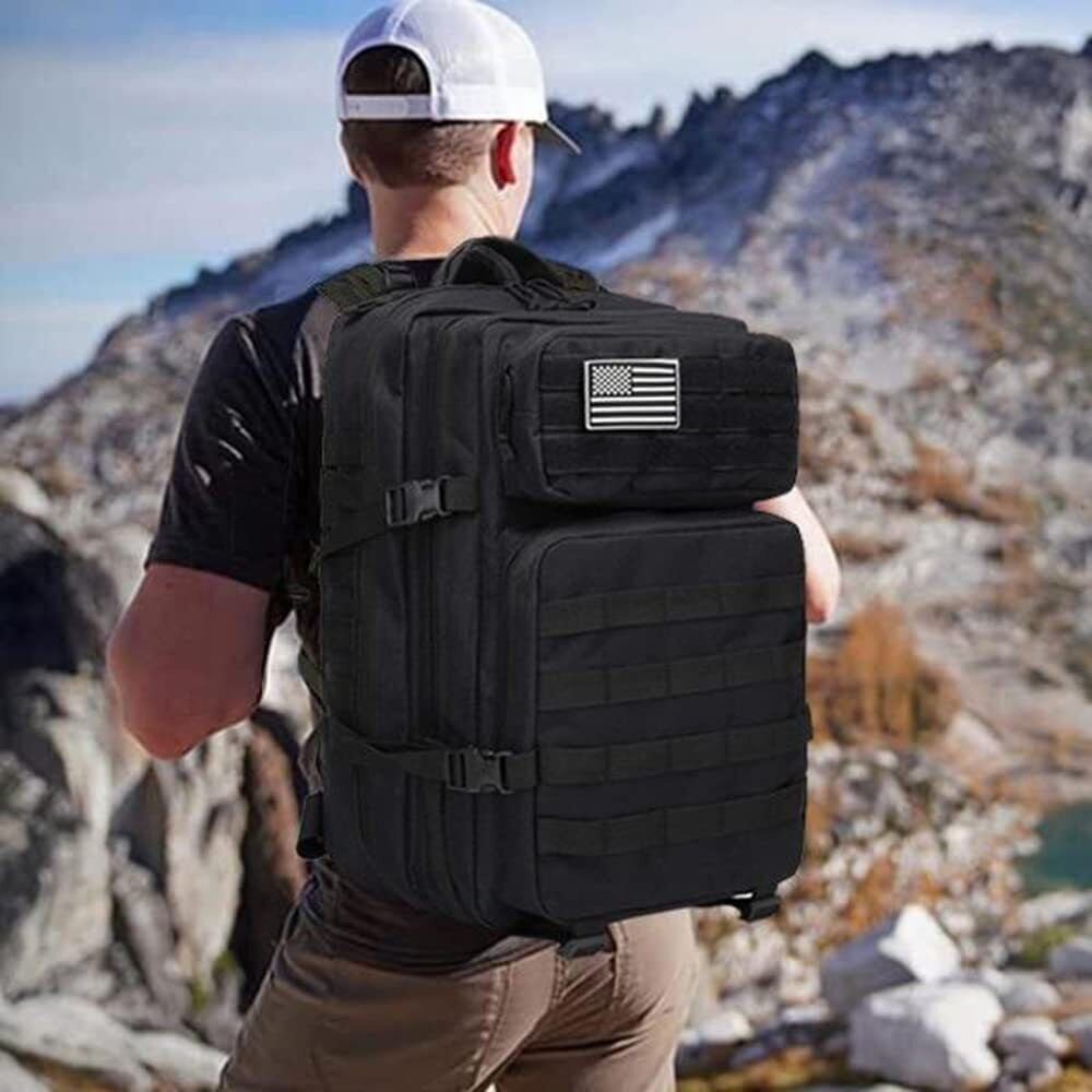 AKKEE Wanderrucksack 45L Taktische Rucksack Herren Große Pack Leicht und atmungsaktiv (45L Große Kapazität Wasserdicht, Rucksack Herren), Rucksäcke Backpack für Wandern im Freien Trekking Camping Reise