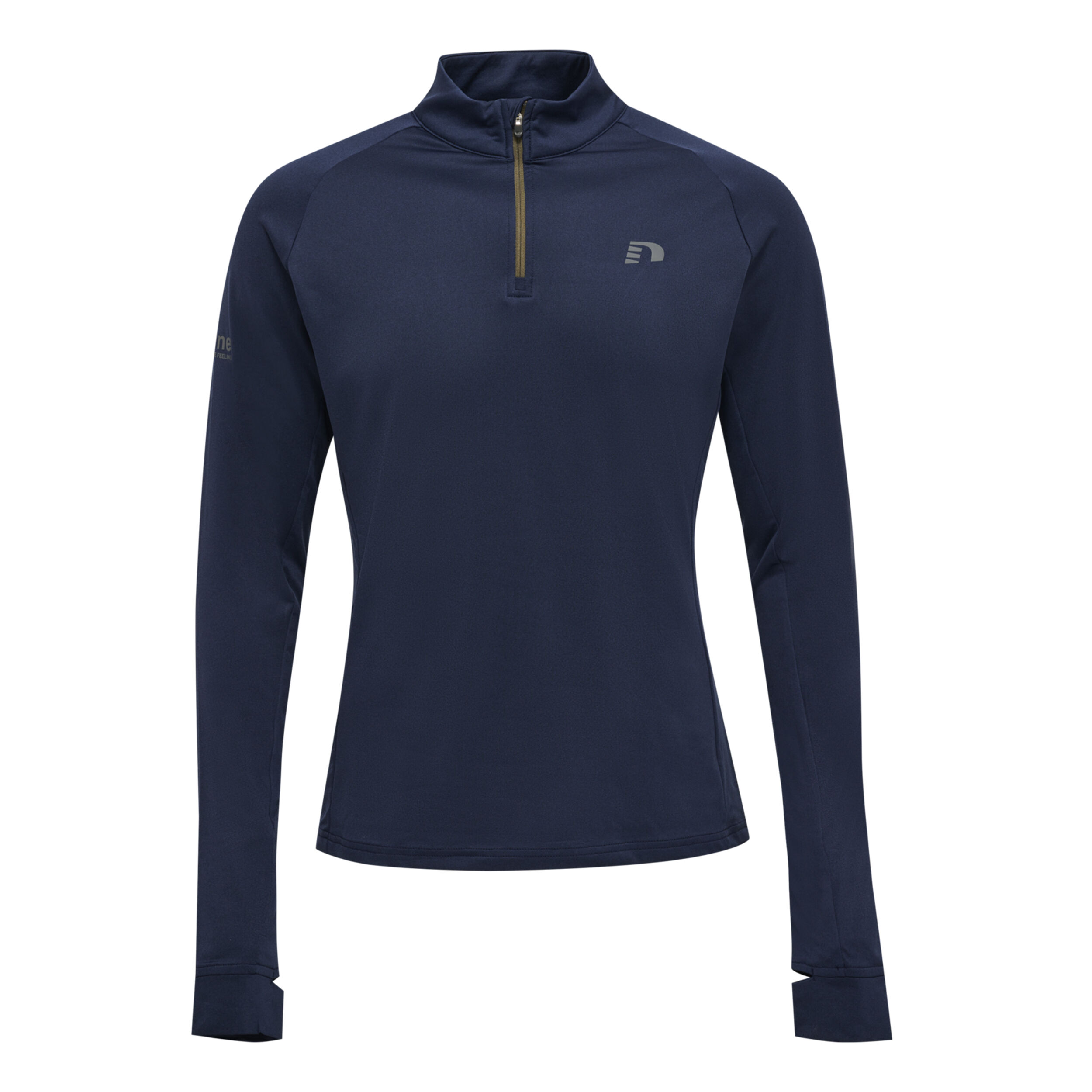 Half-Zip Longsleeve Herren - Dunkelblau, Oliv