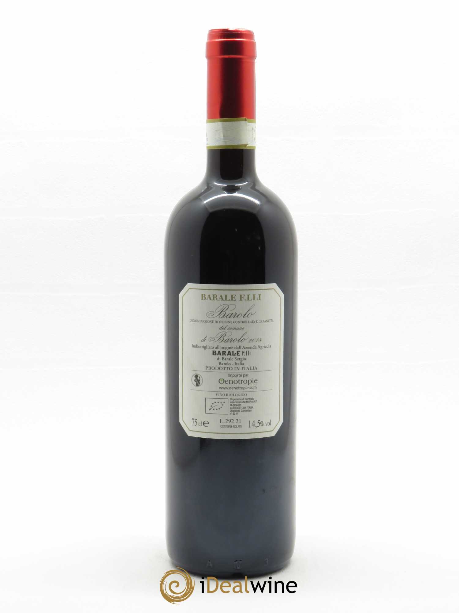 Barolo DOCG Barale Fratelli Del Comune di Barolo  2018 - Lot de 1 Bouteille