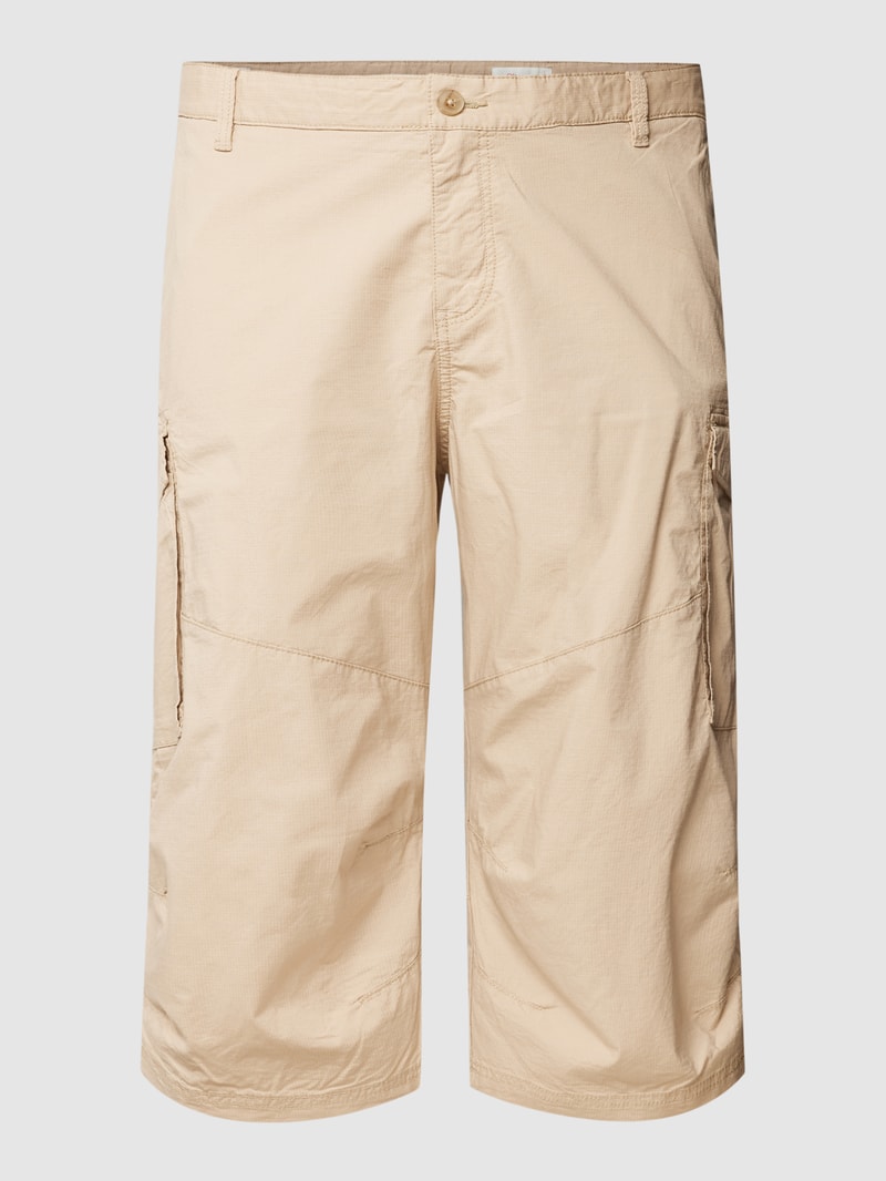 PLUS SIZE Caprihose mit Cargotaschen Modell 'Detroit' in beige