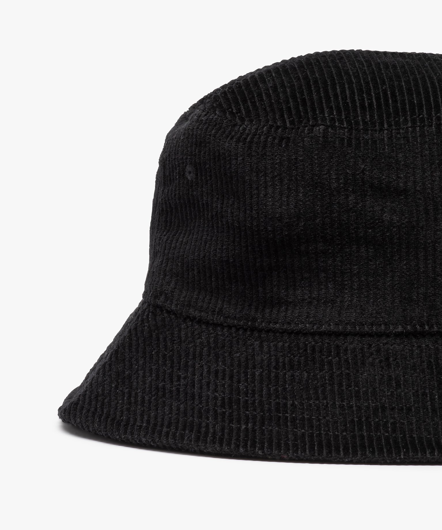 Chapeau femme forme bob en velours ctelé noir | GEMO