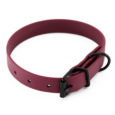 Heim Halsband BioThane, bordeaux
