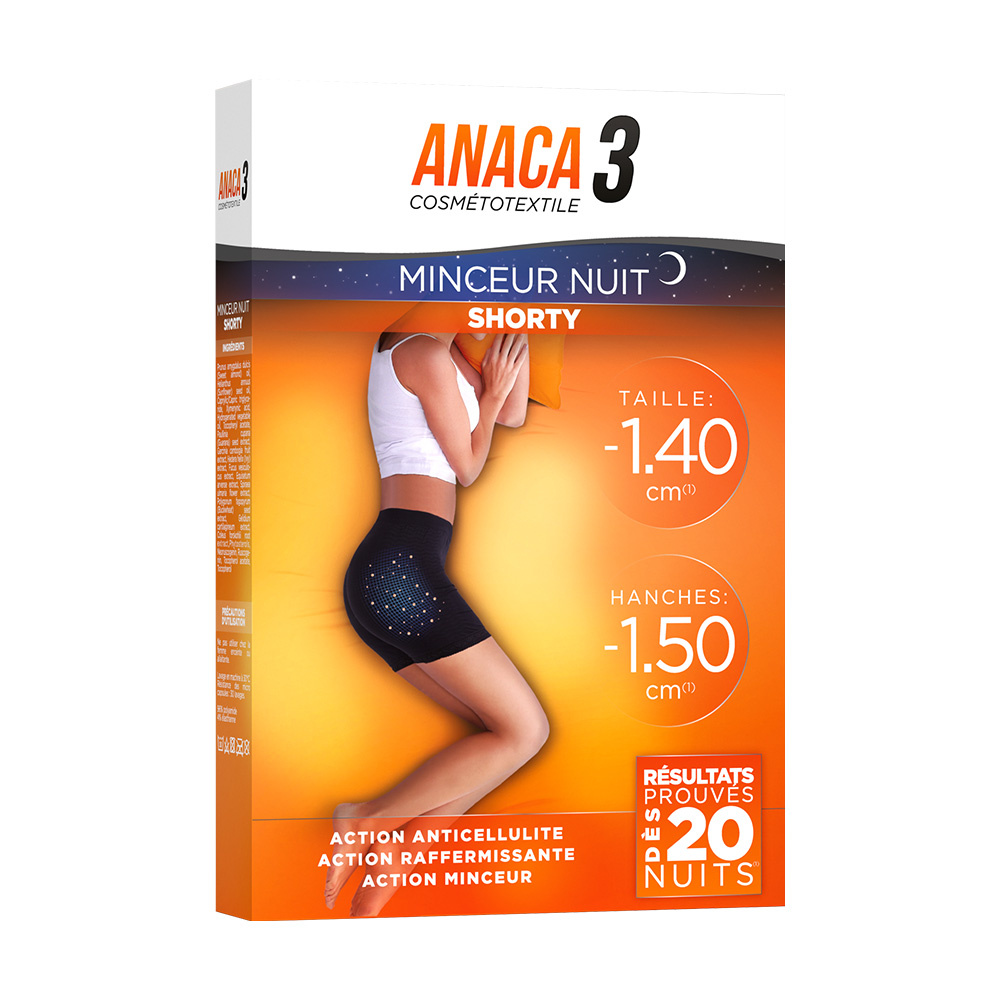 anaca3 ANACA3 SHORTY MINCEUR NUIT L/XL Cosmétotextile