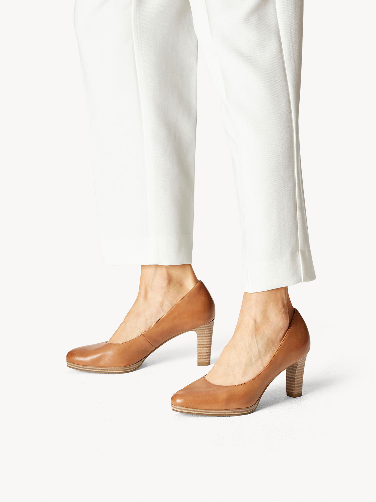 Escarpin en cuir - marron