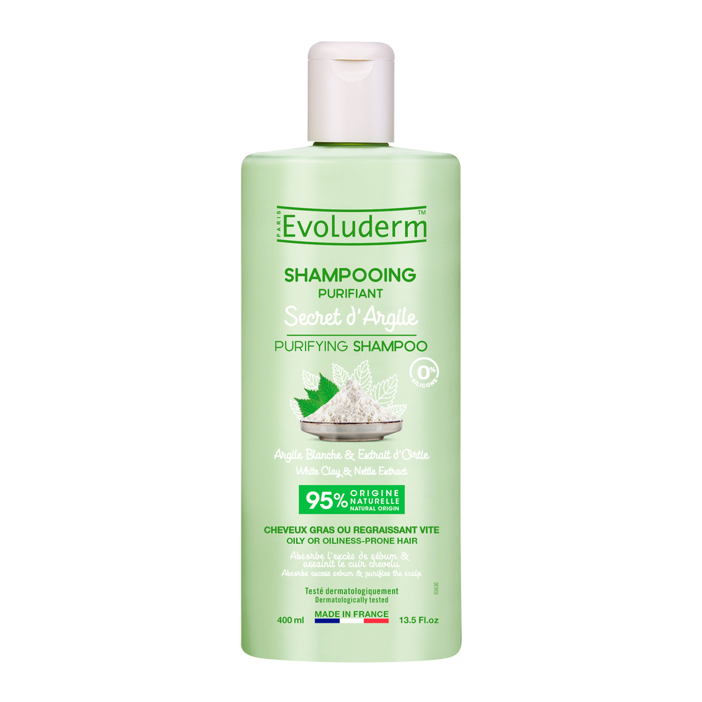 evoluderm Rituel d'Argile Shampoing Purifiant - 400 ml