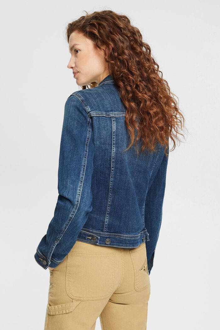 Jeansjacke in schmaler Passform