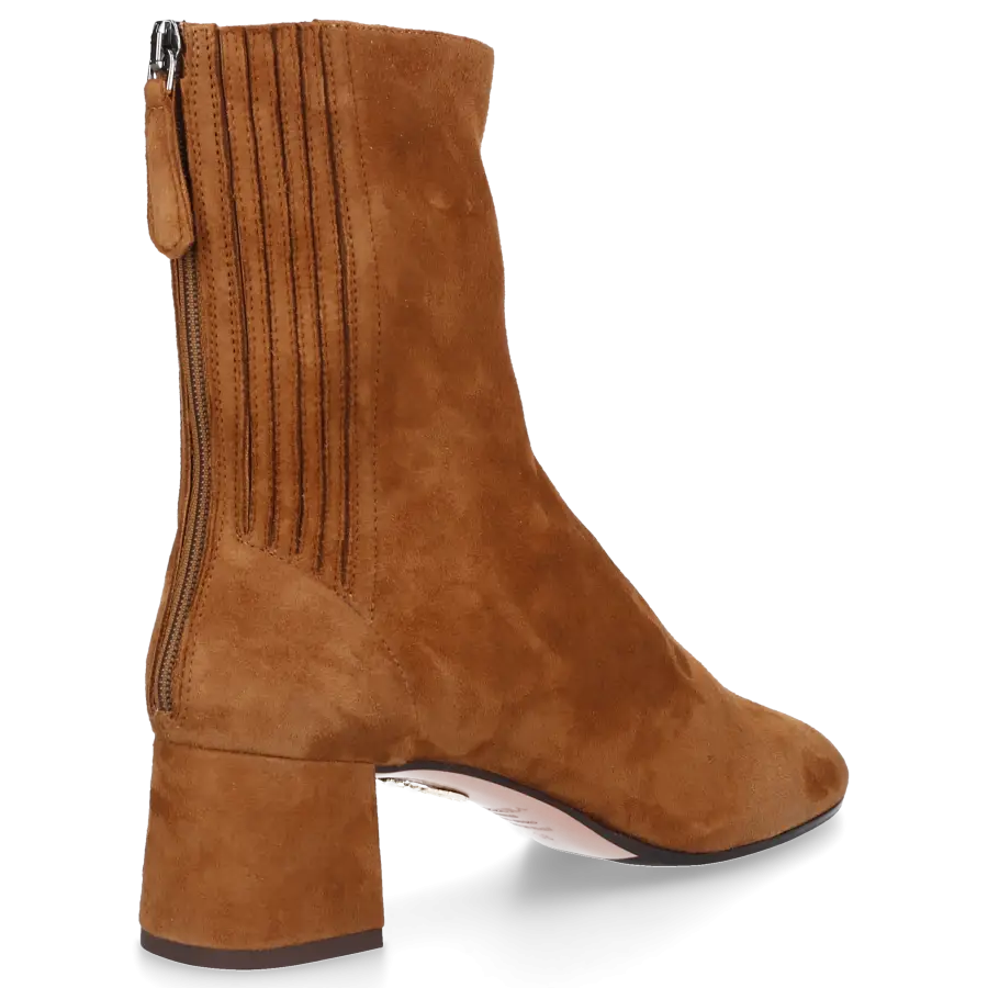 Aquazzura - Klassische Stiefeletten SAINT HONORE 50 Veloursleder - beige