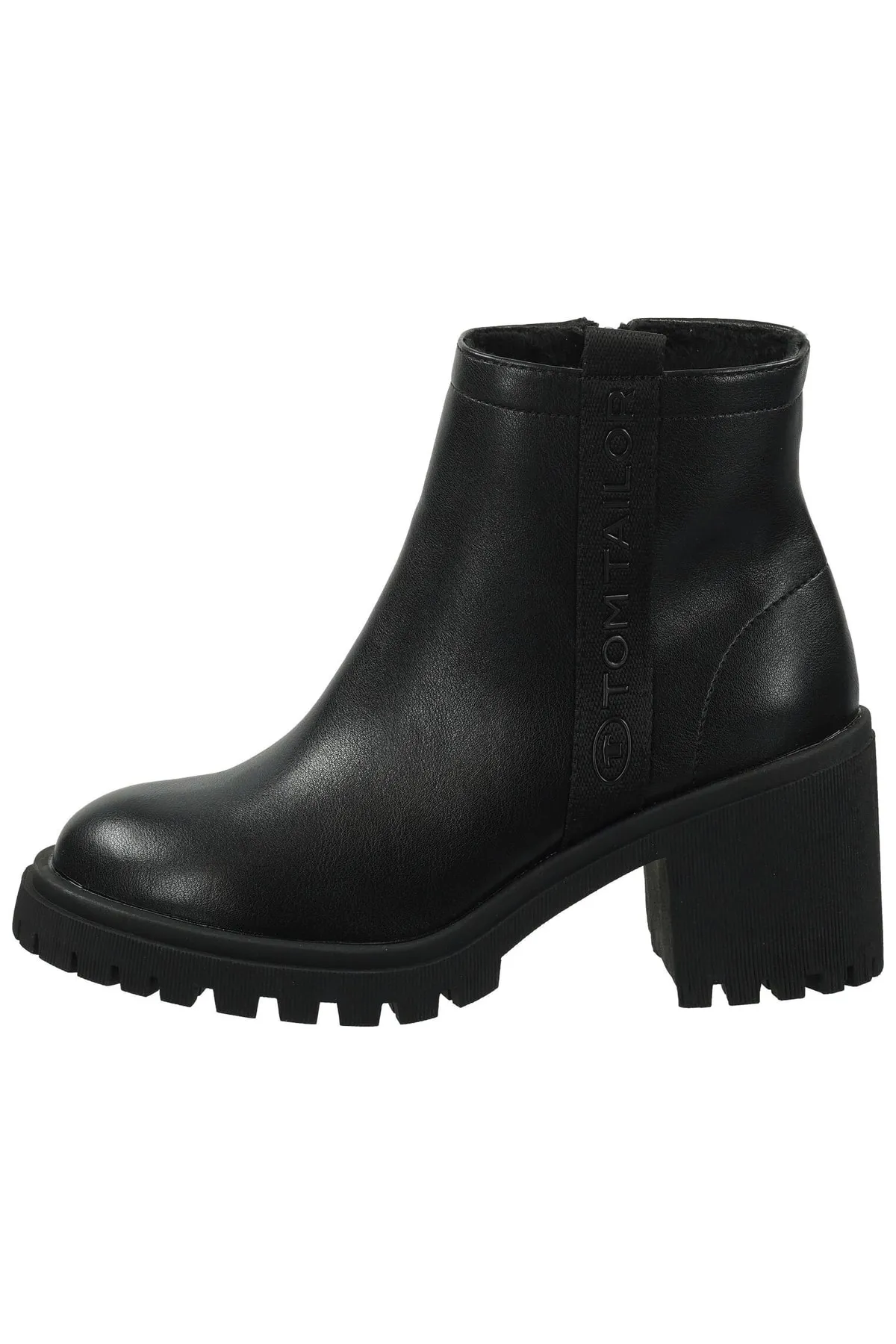Tom Tailor  Stiefelette - Schwarz - Blockabsatz