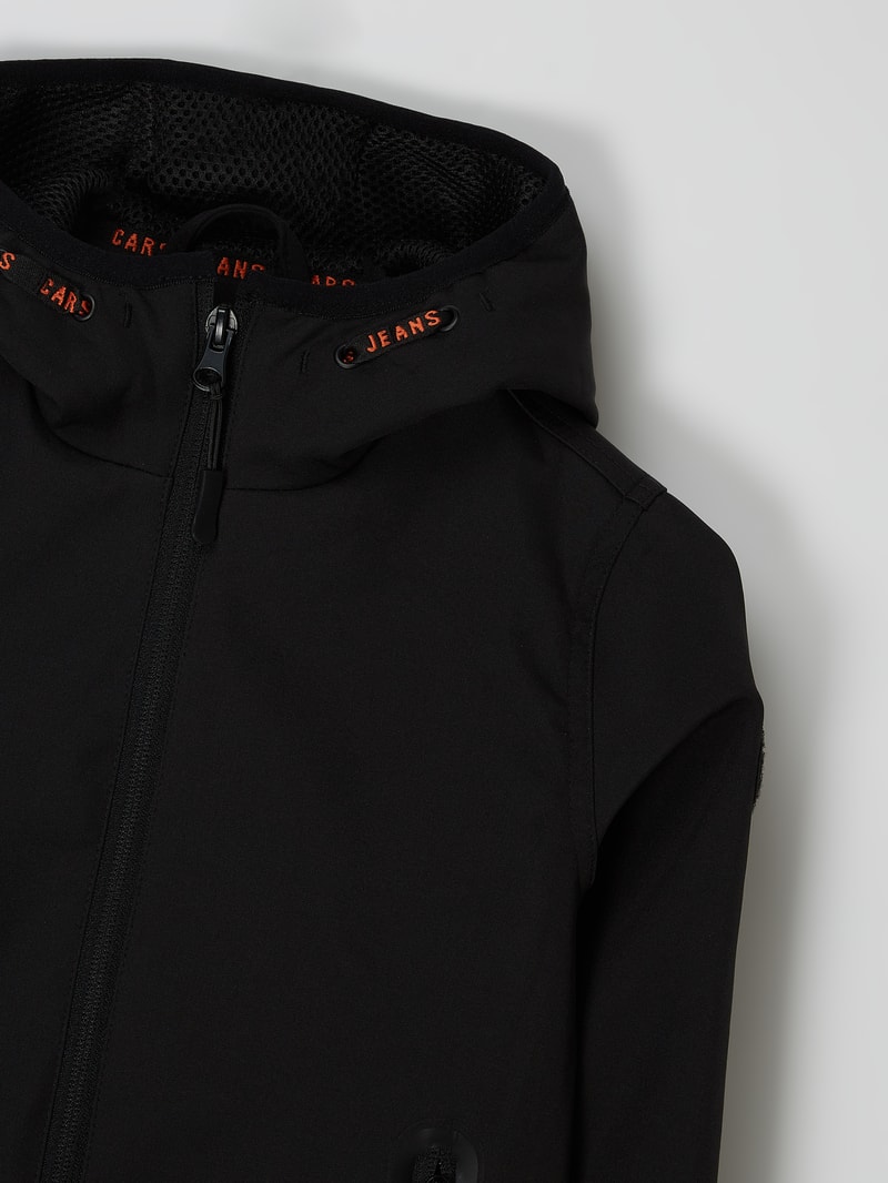 Softshell-Jacke mit Kapuze Modell 'Eerico' in schwarz