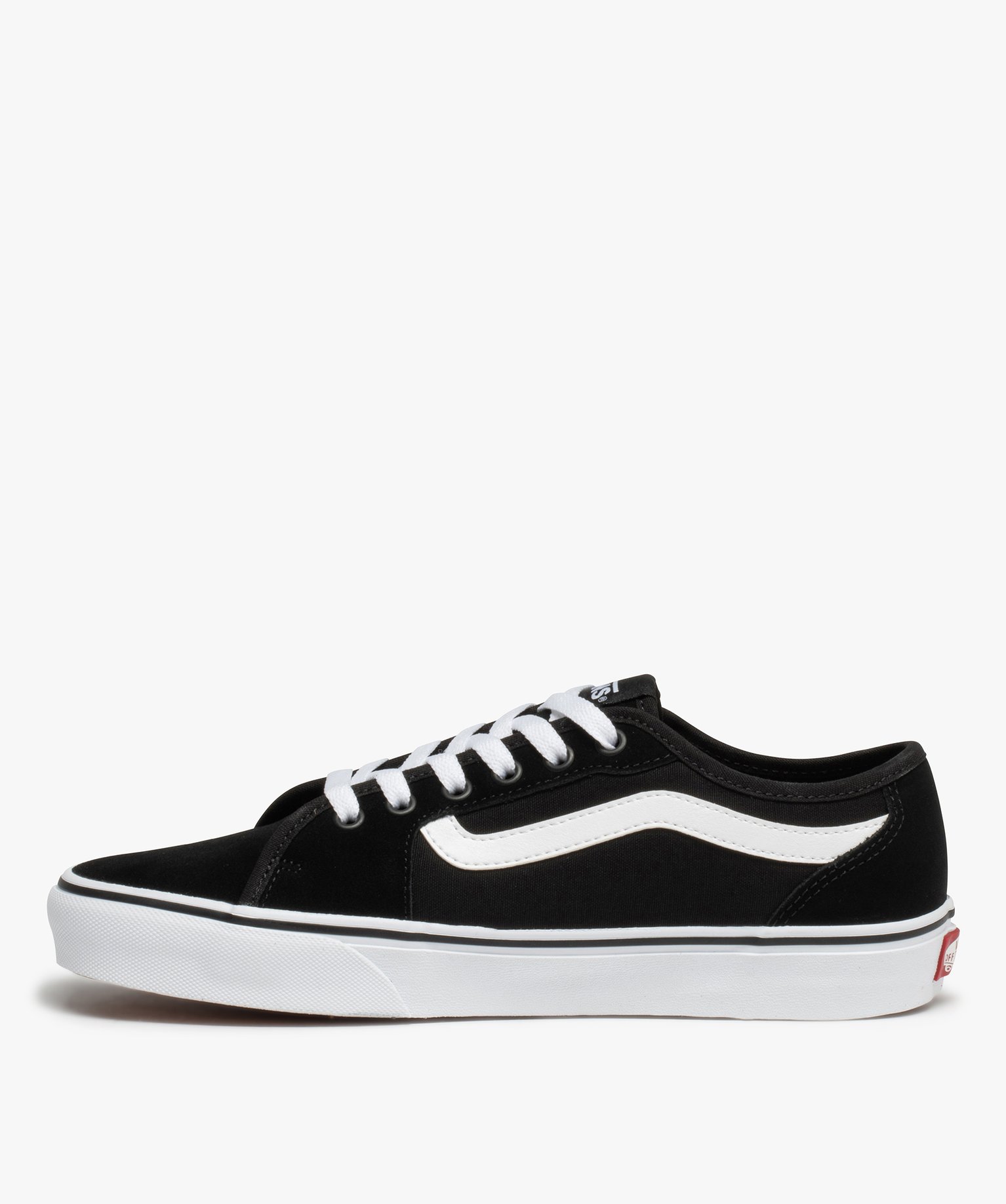 Baskets homme skateshoes dessus cuir – Vans Filmore noir | GEMO