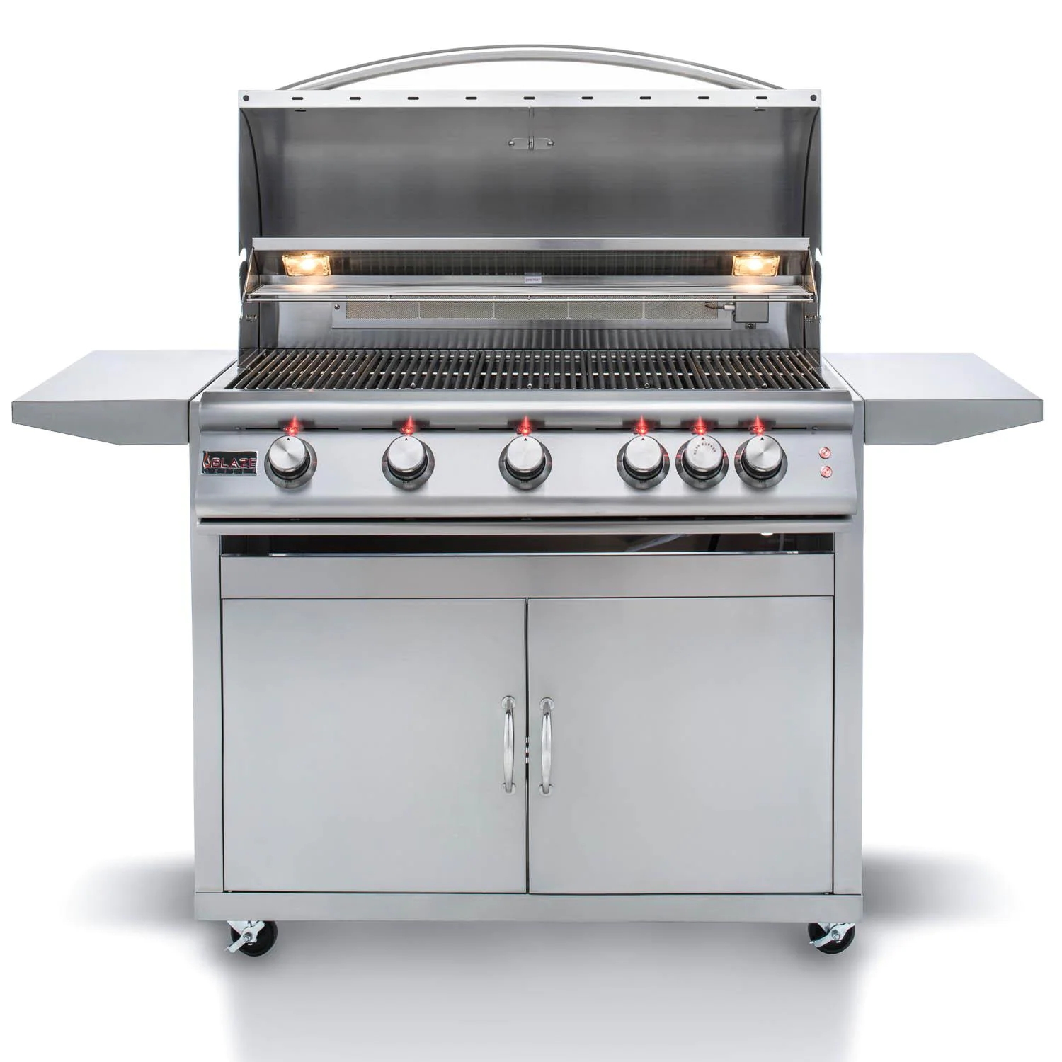 Blaze Premium LTE 40-Inch 5-Burner Propane Gas Grill With Rear Infrared Burner & Grill Lights - BLZ-5LTE2-LP