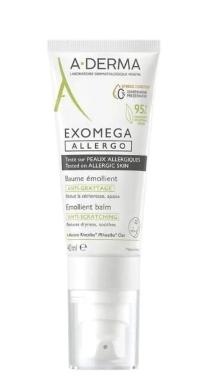 A-Derma Exomega Allergo minkštinamasis balzamas, 40 ml