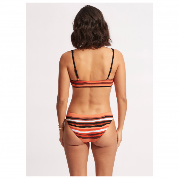 Seafolly - Women's Sun Stripe Reversible Bralette - Bikini-Top