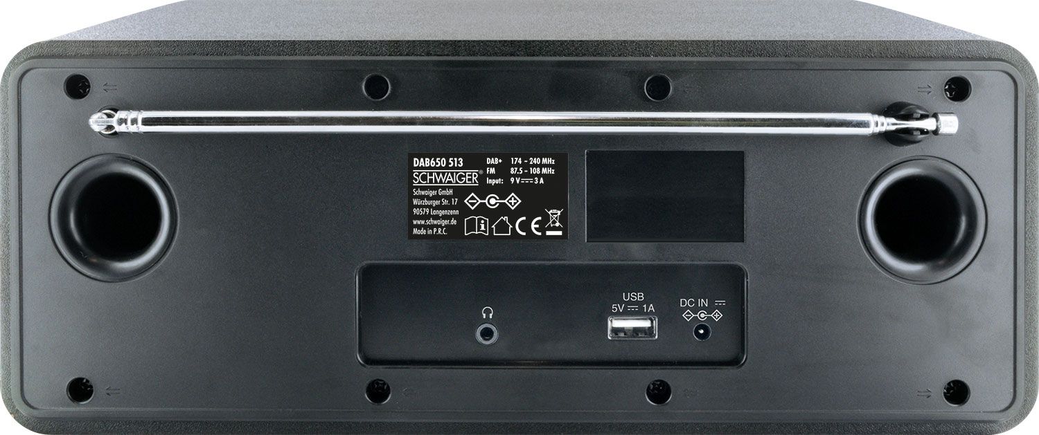 Schwaiger Internetradio mit DAB+, FM und Bluetooth