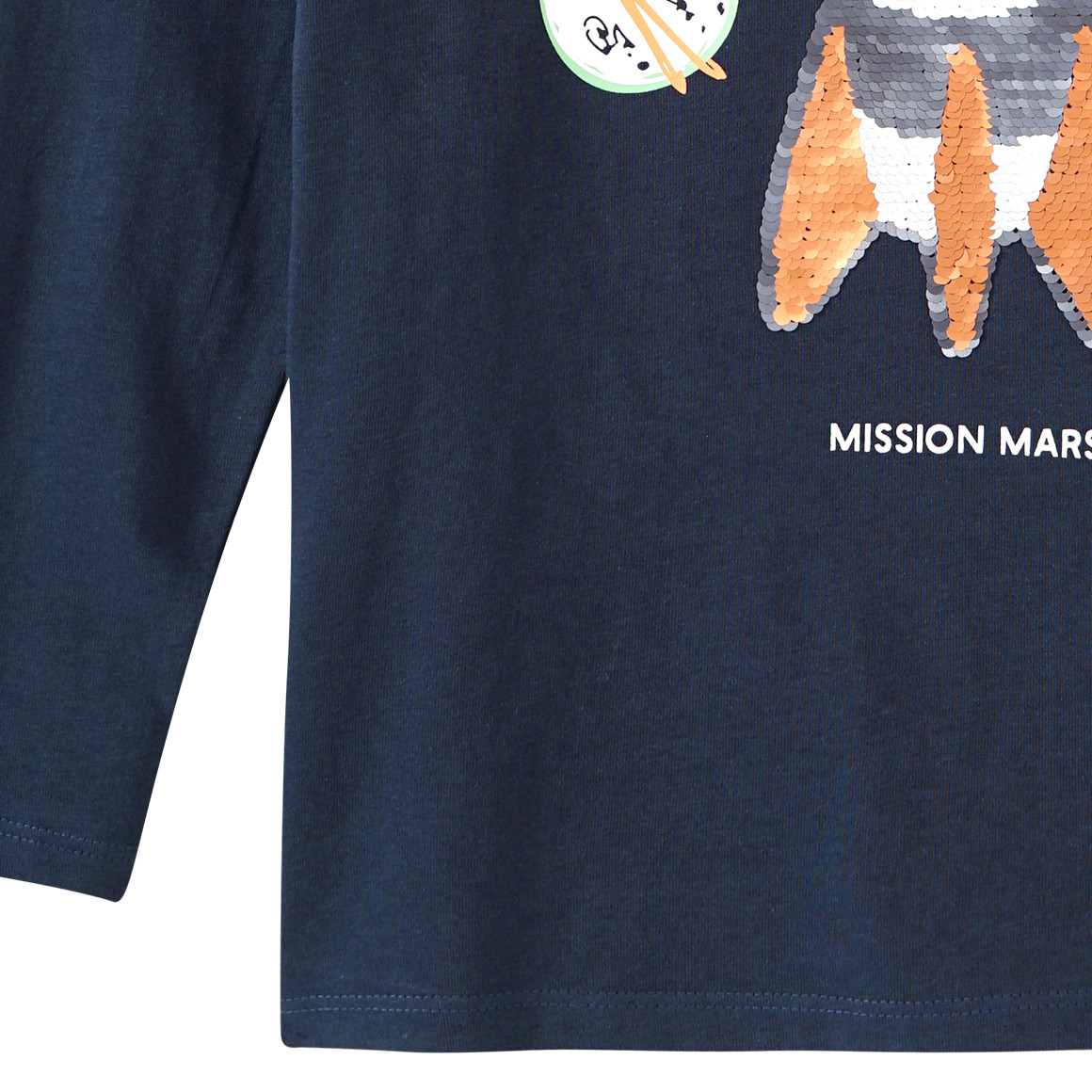 Jungen Langarmshirt mit Wendepailletten